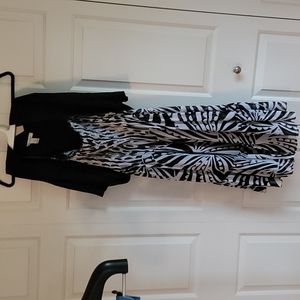 Beautiful Sz 12 WHBM Dress with Black Shrug